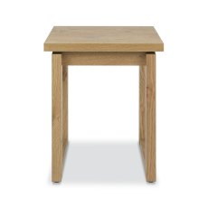 Delta Rustic Oak Lamp Table