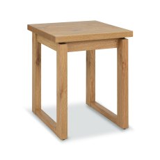 Delta Rustic Oak Lamp Table