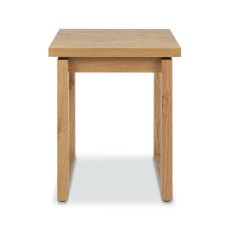 Delta Rustic Oak Lamp Table