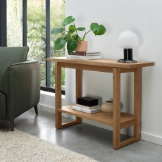 Delta Rustic Oak Console Table