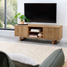 Delta Rustic Oak Media Unit