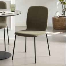 Felix - Green Stackable Chair with Black Legs (4 in a Carton)