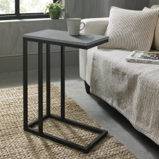 Sofia - Matt Grey Sintered Stone Sofa Table