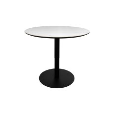 Modus - Matt White Sintered Stone Gas Lift Adjustable Coffee/Bistro Table