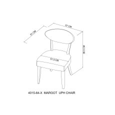 Ellipse Fumed Oak Upholstered Dining Chair - Oatmeal Fabric (Pair)