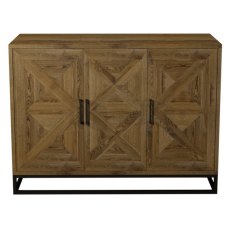 Indus Rustic Oak Narrow Sideboard