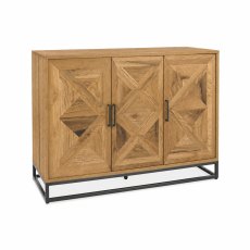 Indus Rustic Oak Narrow Sideboard