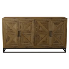 Indus Rustic Oak Wide Sideboard