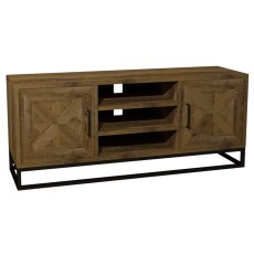 Indus Rustic Oak Media Unit