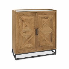Indus Rustic Oak Drinks Cabinet