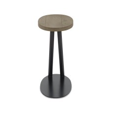 Vega Grey Oiled Oak & Peppercorn Sofa Table