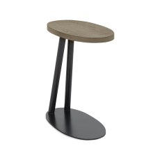 Vega Grey Oiled Oak & Peppercorn Sofa Table