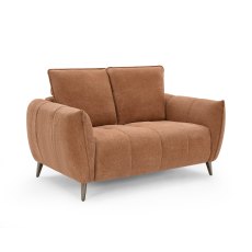 Elara Terracotta 2 Seater Sofa with Black Legs