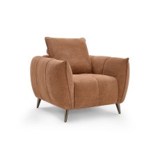 Elara Terracotta Armchair with Black Legs