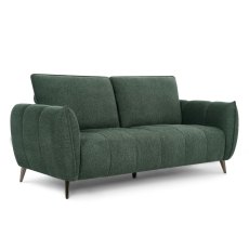 Elara Mint Green 3 Seater Sofa with Black Legs