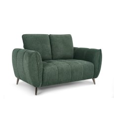 Elara Mint Green 2 Seater Sofa with Black Legs