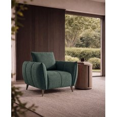 Elara Mint Green Armchair with Black Legs