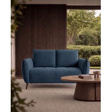 Elara Teal 2 Seater Sofa with Black Legs