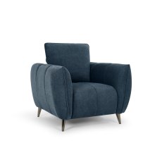 Elara Teal Armchair with Black Legs