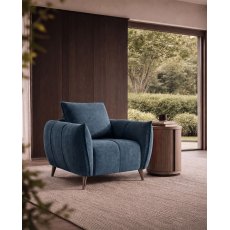 Elara Teal Armchair with Black Legs