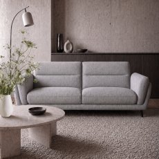 Mara Light Grey 3 Seater Sofa