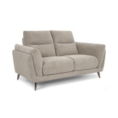 Mara Oatmeal 2 Seater Sofa with Black Legs