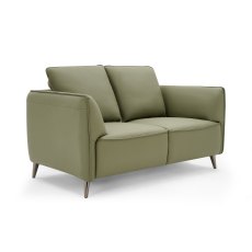 Atlas Green 2 Seater Sofa with Black Legs