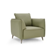 Atlas Green Armchair with Black Legs