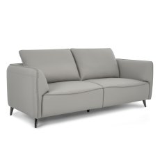 Atlas Light Grey 3 Seater Sofa with Black Legs
