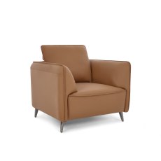 Atlas Tan Armchair with Black Legs