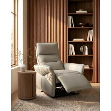 Enzo Light Grey Recliner Armchair