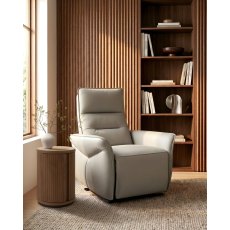 Enzo Light Grey Recliner Armchair