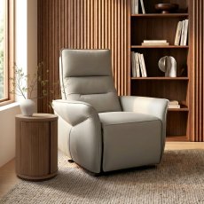 Enzo Light Grey Recliner Armchair