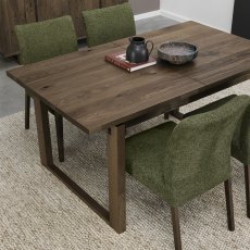 Delta Dark Oak 4-6 Extension Dining Table