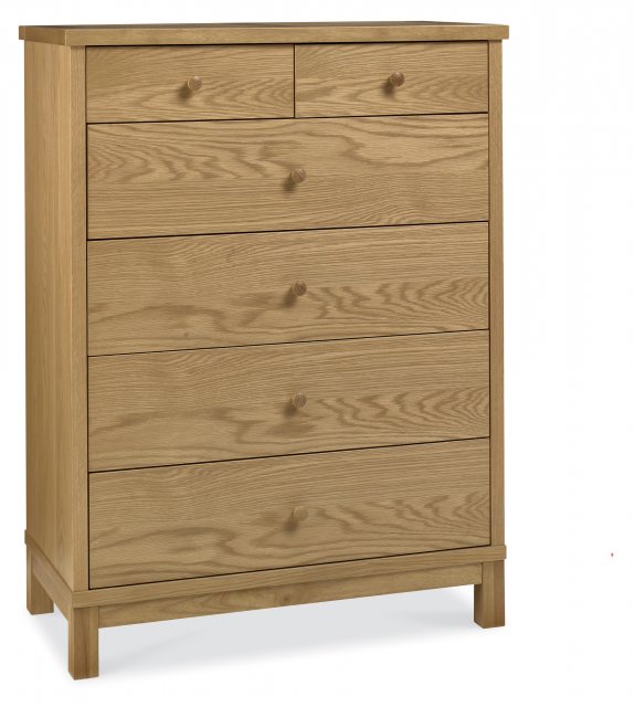 Gallery Collection Atlanta Oak 4+2 Drawer Chest