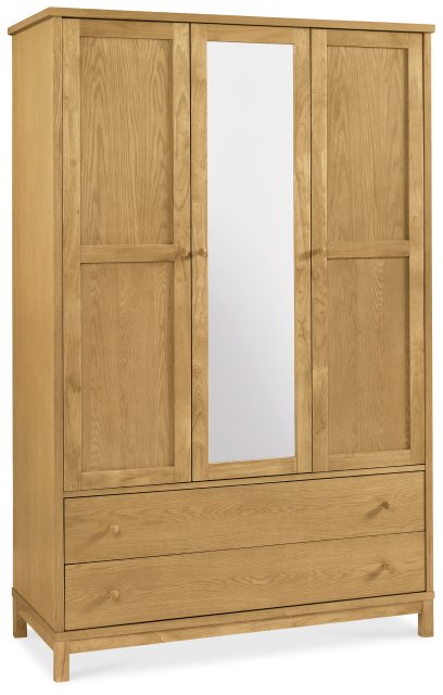 Gallery Collection Atlanta Oak Triple Wardrobe