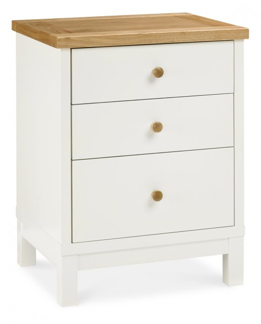 Gallery Collection Atlanta Two Tone 3 Drawer Nightstand