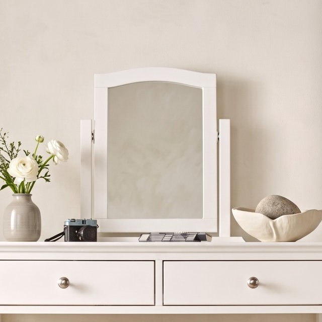 Premier Collection Ashby White Vanity Mirror