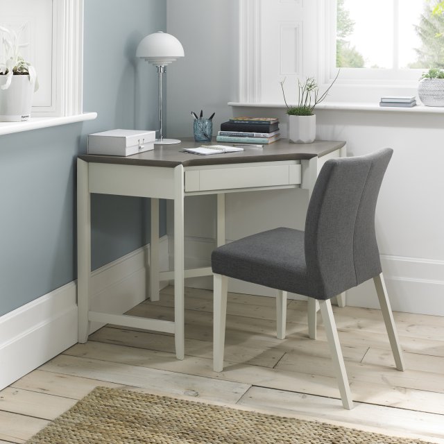 Grey corner desk clearance with storage