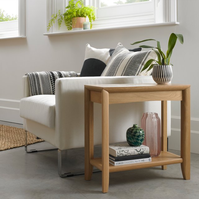 Premier Collection Bergen Oak Side Table