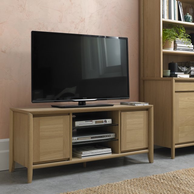 Premier Collection Bergen Oak Entertainment Unit