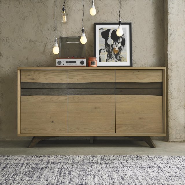 Premier Collection Cadell Aged Oak Wide Sideboard