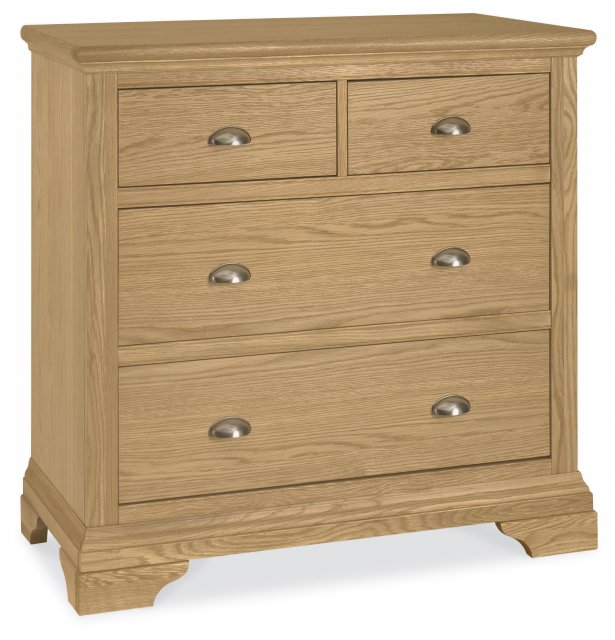 Premier Collection Hampstead Oak 2+2 Drawer Chest