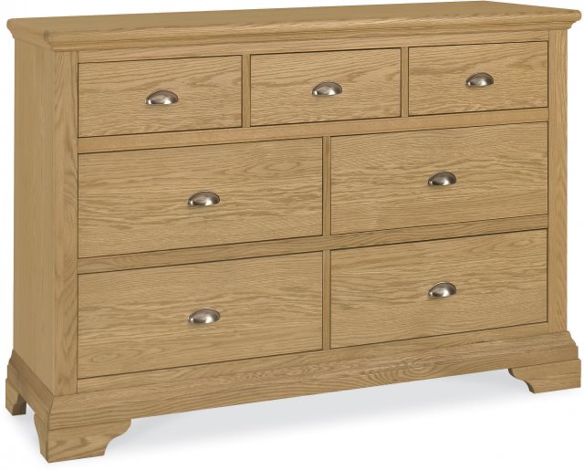 Premier Collection Hampstead Oak 3+4 Drawer Chest