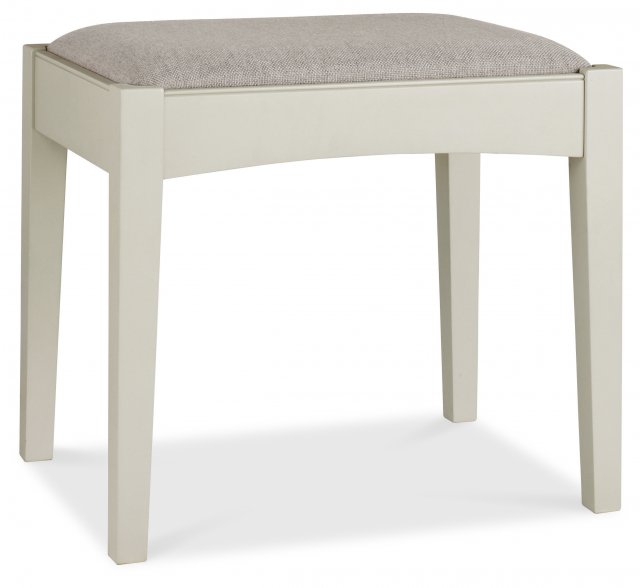 Premier Collection Hampstead Soft Grey Stool - Pebble Grey Fabric