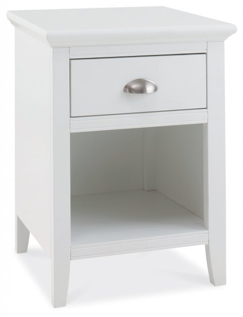 Premier Collection Hampstead White 1 Drawer Nightstand
