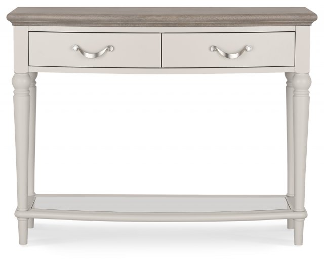 Montreux Grey Washed Oak & Soft Grey Console Table Bentley Designs UK Ltd