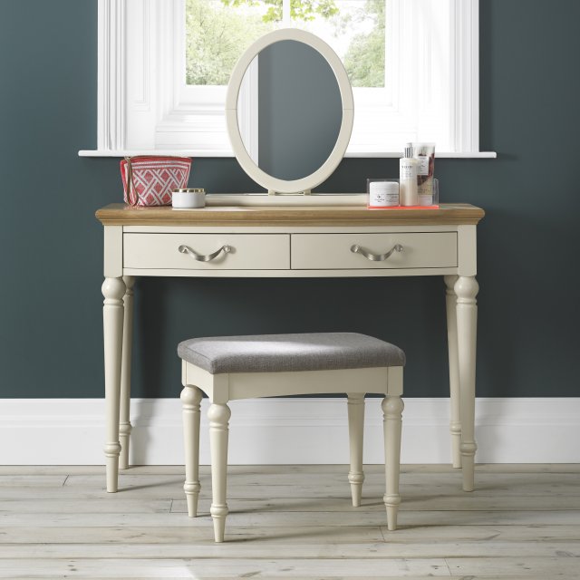 Premier Collection Montreux Pale Oak & Antique White Dressing Table