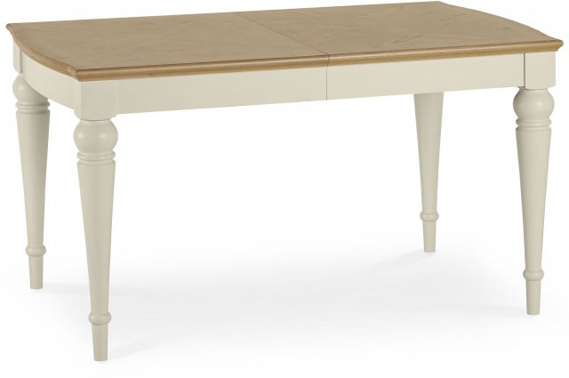 Premier Collection Montreux Pale Oak & Antique White 4-6 Extension Table