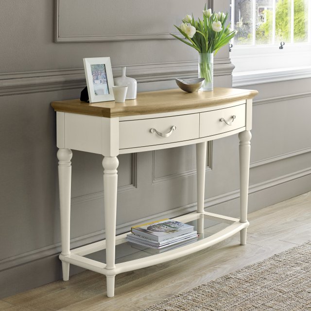 Antique White Console Table